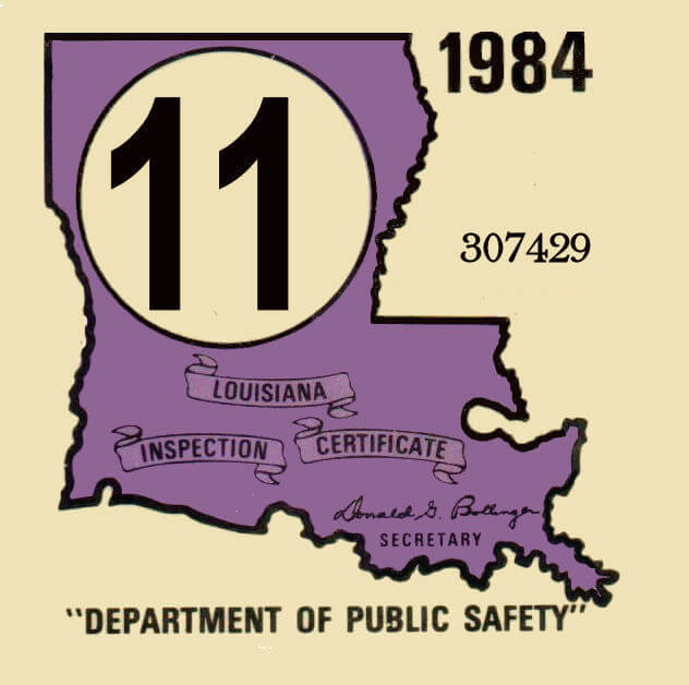 (image for) 1984 Louisiana inspection